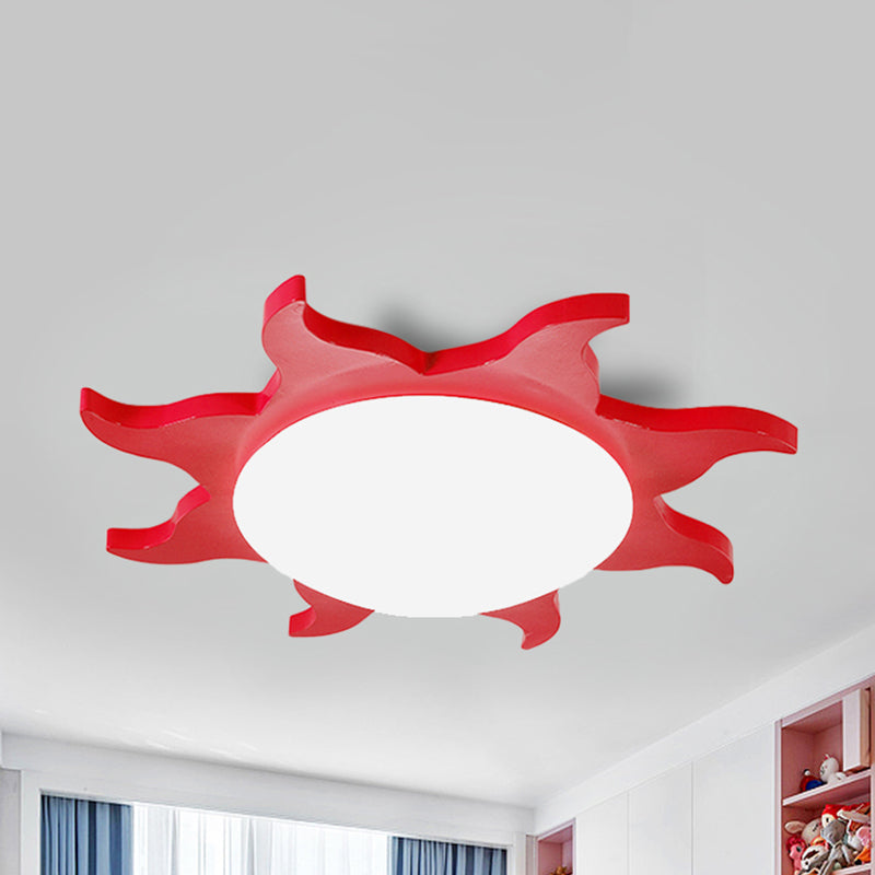 CartoonSun - Acryl- und Holz-Deckenleuchte