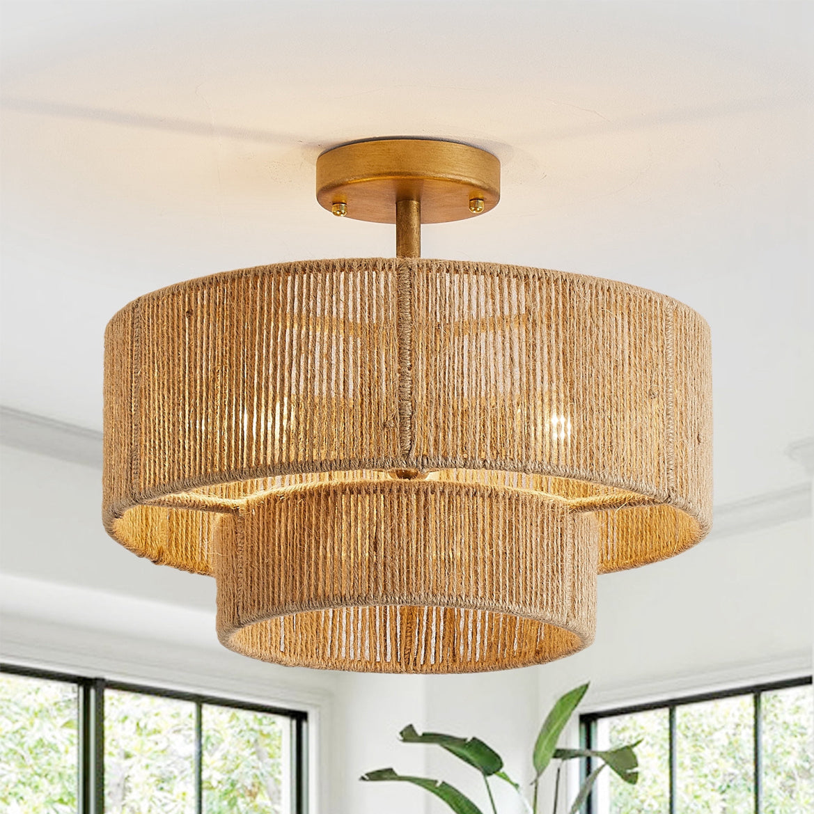 LuxeSolmaz - Ceiling Light with Subtle Finish and Luxurious Lighting