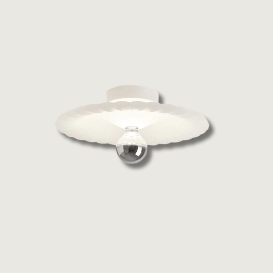 LuxePlissé - Ceiling Lamp with Detailed Pleats and Subtle Lighting