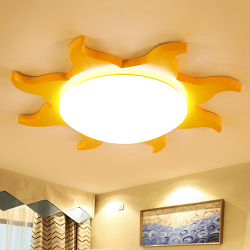 CartoonSun - Acryl- und Holz-Deckenleuchte