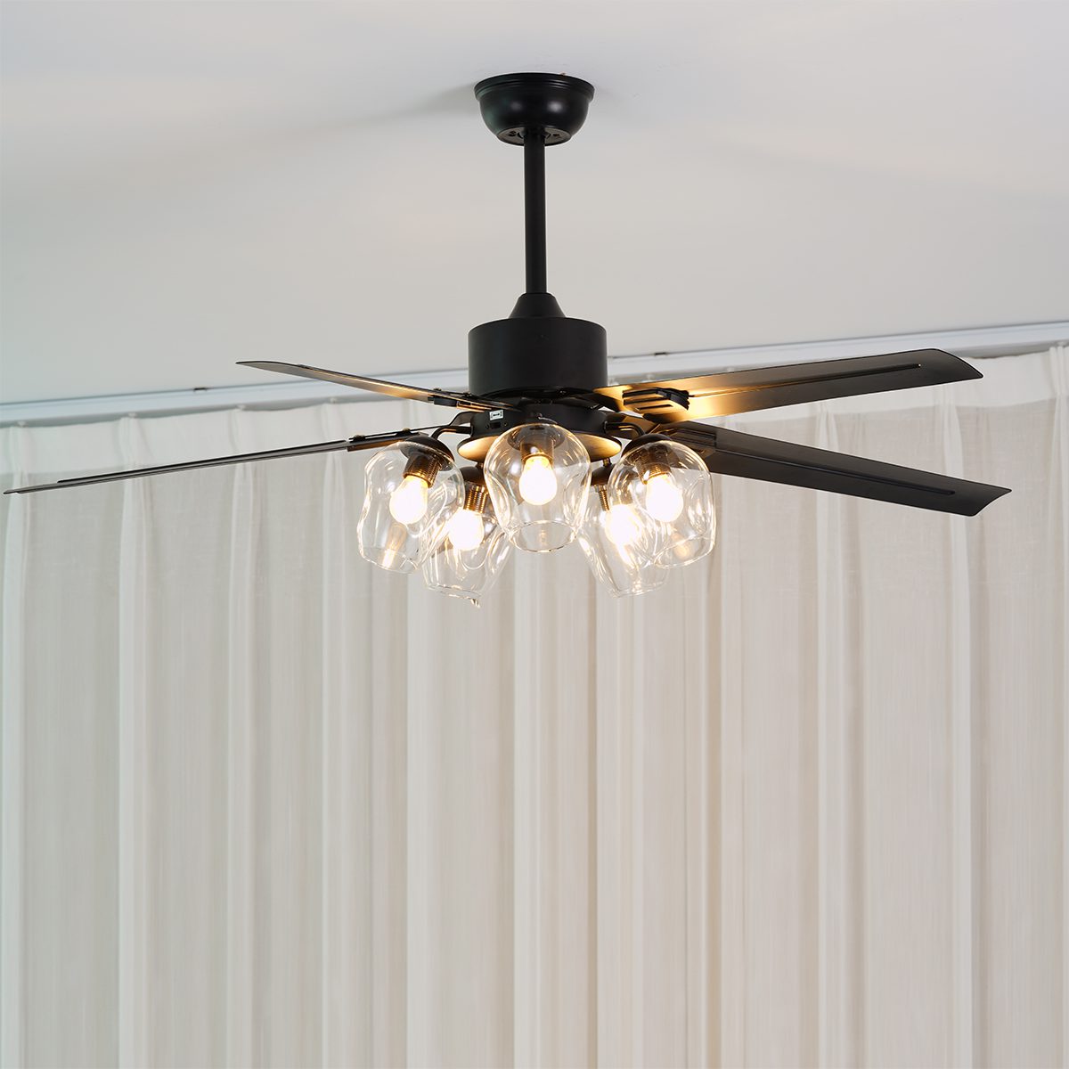 ClearSpin - Elegant Glass Ceiling Fan