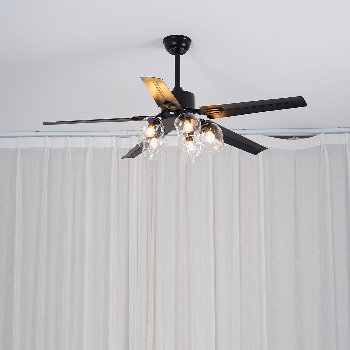 ClearSpin - Elegant Glass Ceiling Fan