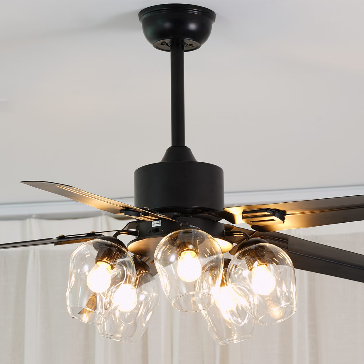 ClearSpin - Elegant Glass Ceiling Fan