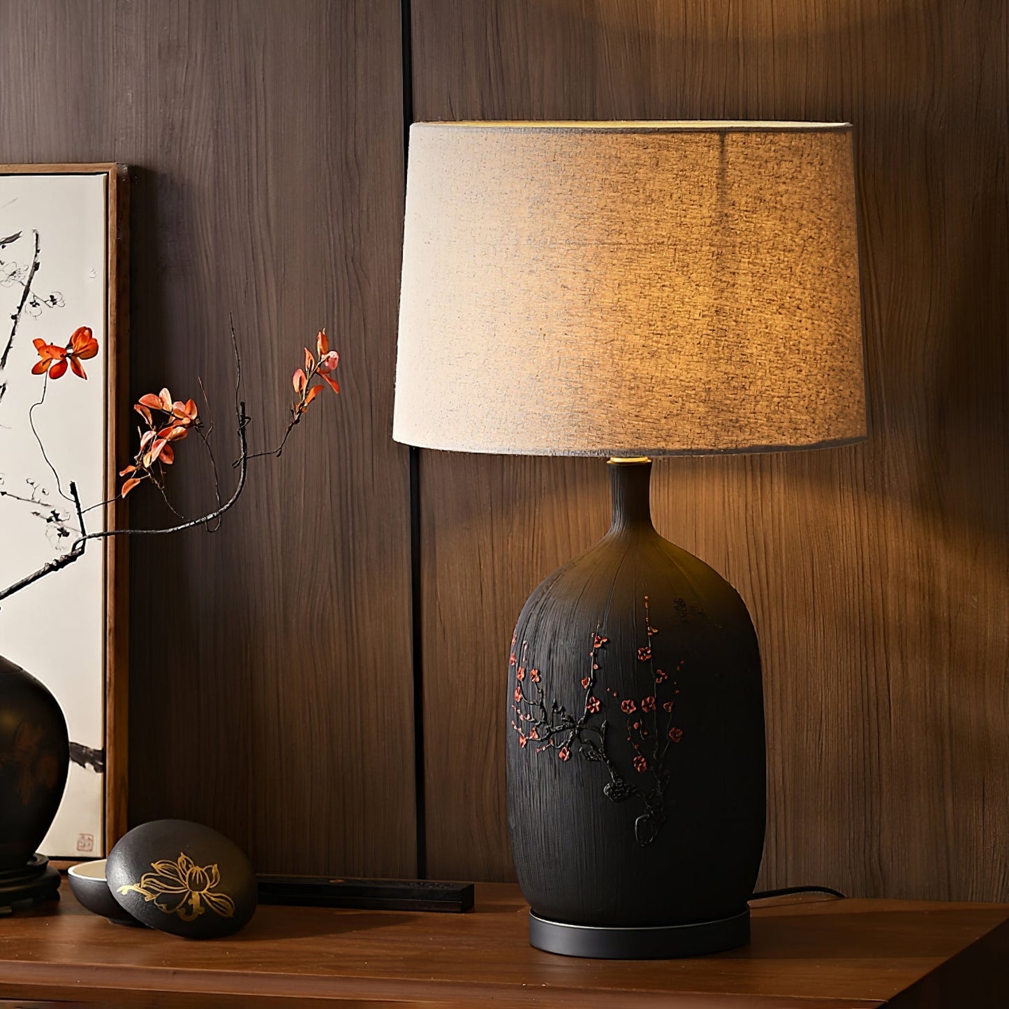 CeramicPlum - Tischlampe