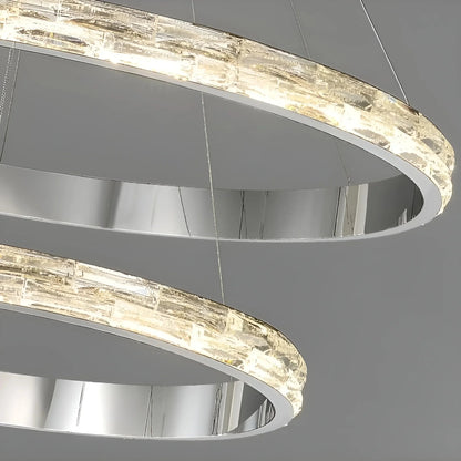 ShineWave - Moderne Deckenleuchte aus Edelstahl