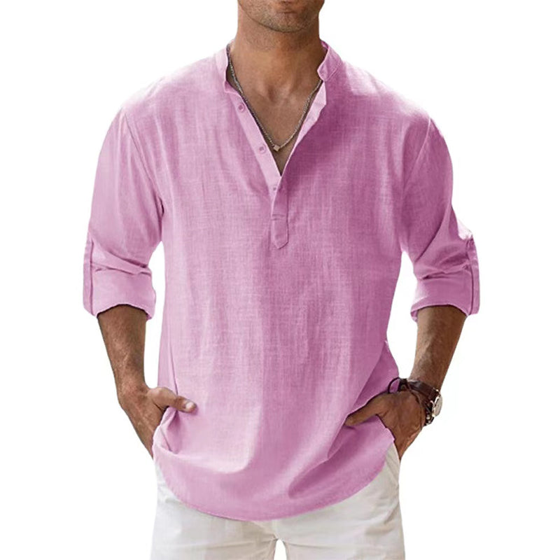 Chemise pour hommes - Lin - pour le printemps et l'été