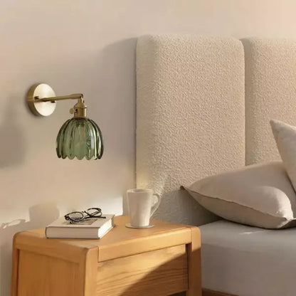 PetalShine - Lampe murale rétro en forme de fleur