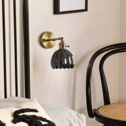 PetalShine - Lampe murale rétro en forme de fleur