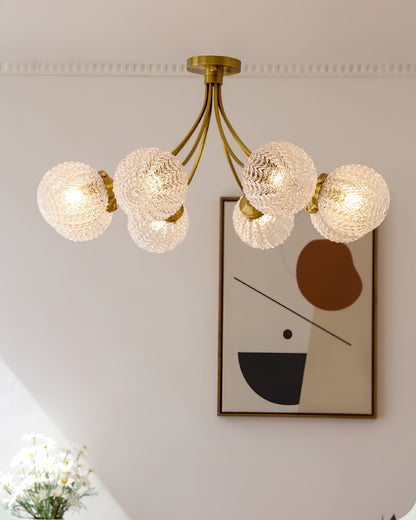GlassLuxe - Taklampe med retro glassform og intim belysning