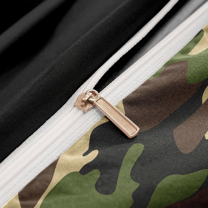CamoCozy - Trendiges Camouflage-Bettwäsche-Set