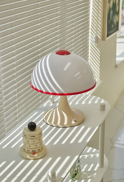 Luxe Mushroom - Bordlampe med elegant fod og blød lysdiffusion