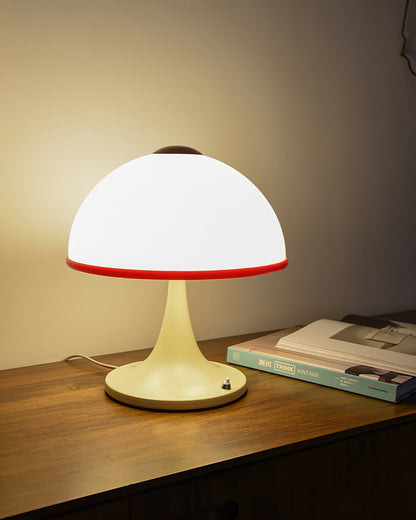 Luxe Mushroom - Bordlampe med elegant fod og blød lysdiffusion