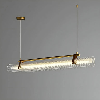 LineaLuxe - Stylish Metal & Leather Pendant Light
