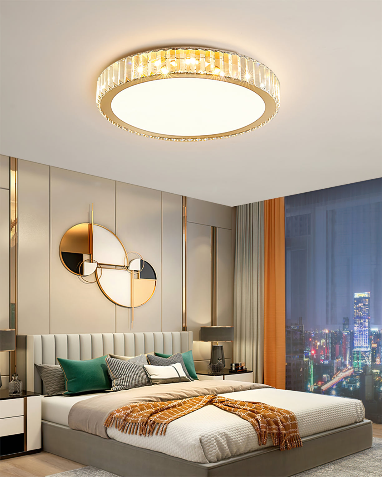 Round Crystal Beam - Crystal Lighting