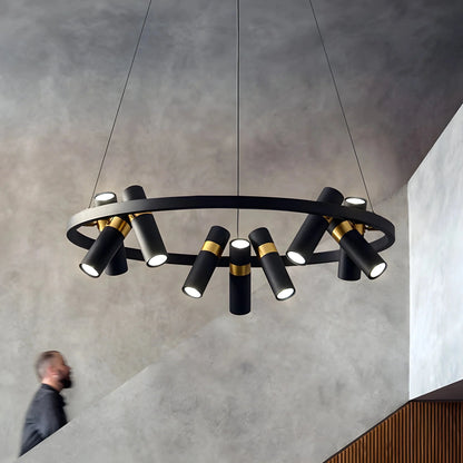 NoirGlow - Minimalistische schwarze LED-Pendelleuchte