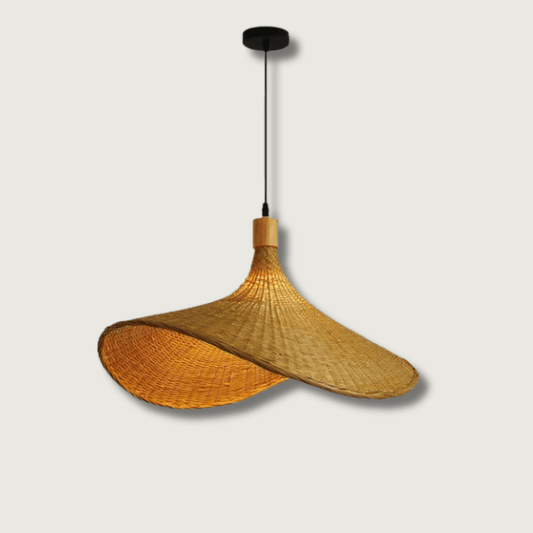 NatureGlow - Woven Bamboo Pendant Light