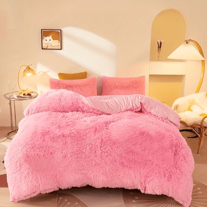 LushNest - Luxe Velvet Duvet Cover Set with Pillowcases