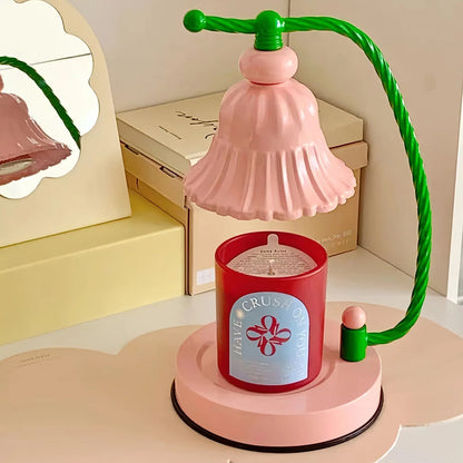 PetalLuxe – Elegant Table Lamp with Pink Flower Design