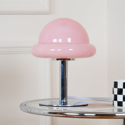 GalaxieGlow - Lampe de table avec finition métallique et thème spatial