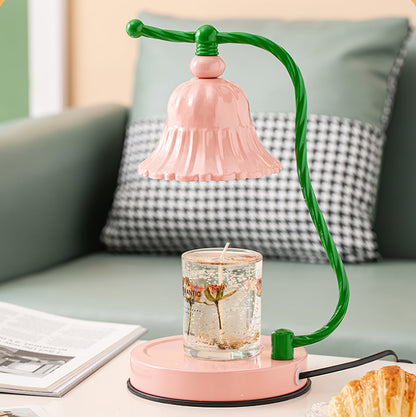 PetalLuxe – Elegant Table Lamp with Pink Flower Design