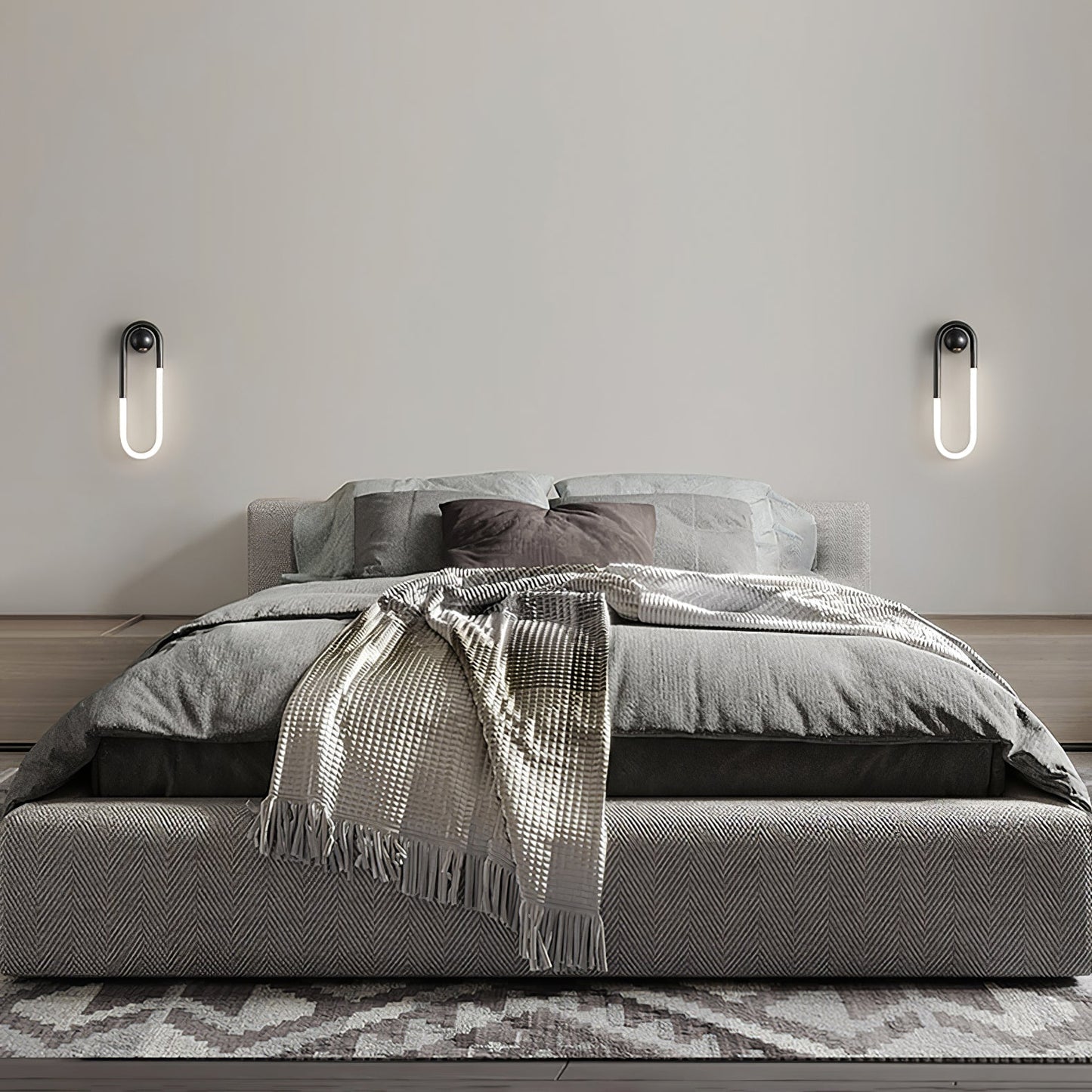 OvalGlow - Minimalistische Wandleuchte in Schwarz und Gold