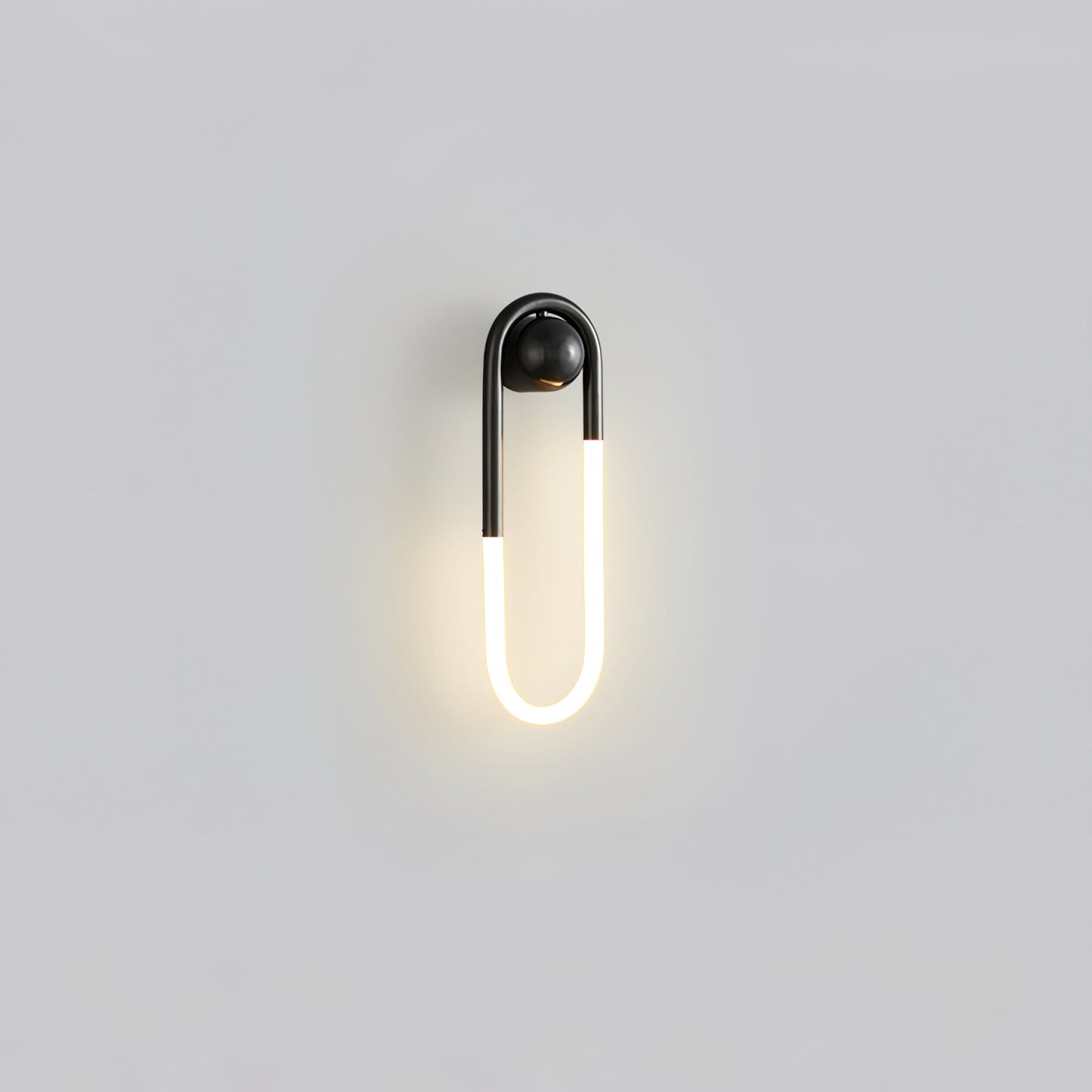 OvalGlow - Minimalistische Wandleuchte in Schwarz und Gold