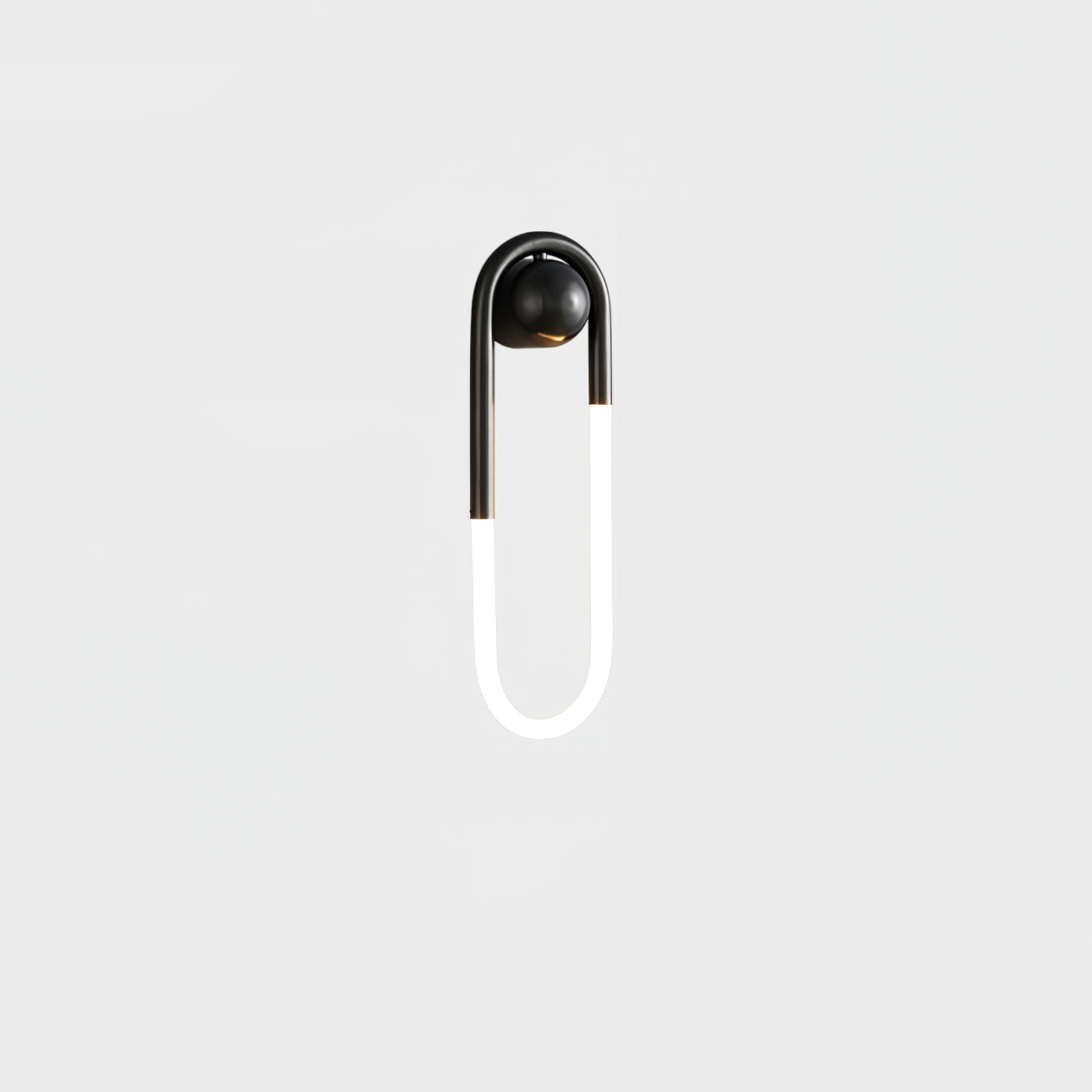 OvalGlow - Minimalistische Wandleuchte in Schwarz und Gold