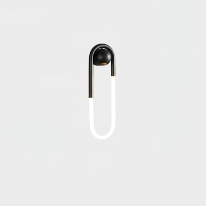OvalGlow - Minimalistische Wandleuchte in Schwarz und Gold