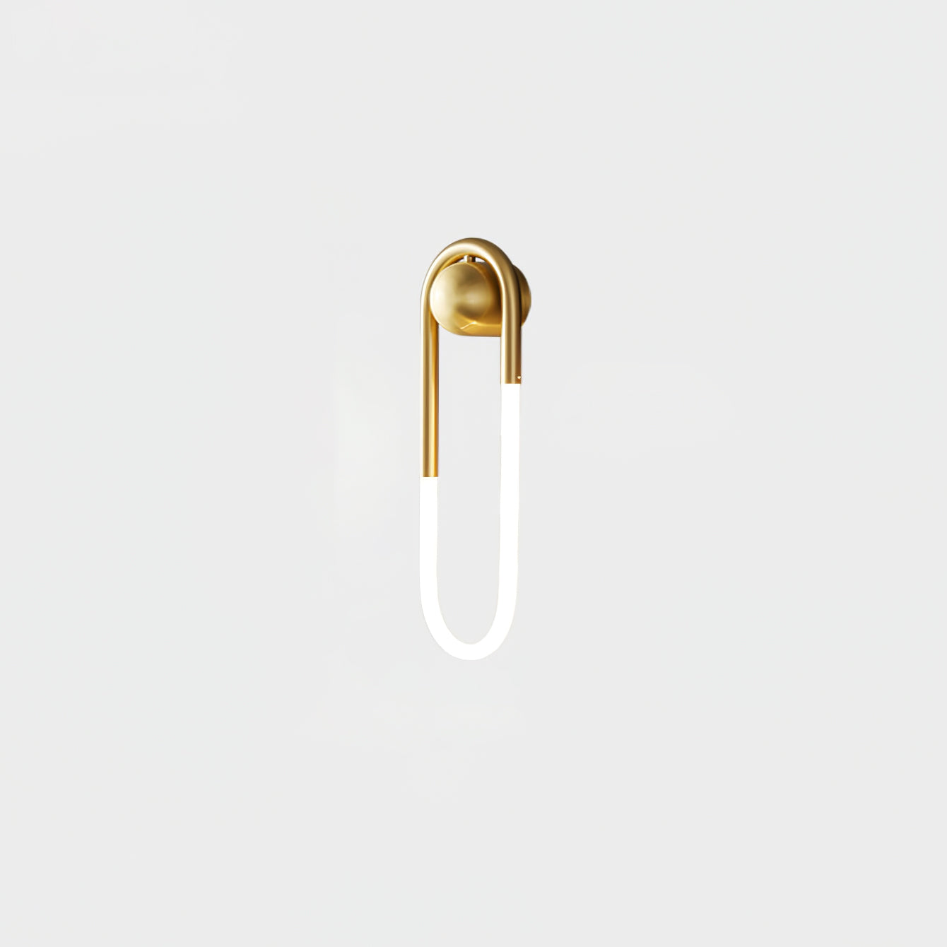 OvalGlow - Minimalistische Wandleuchte in Schwarz und Gold