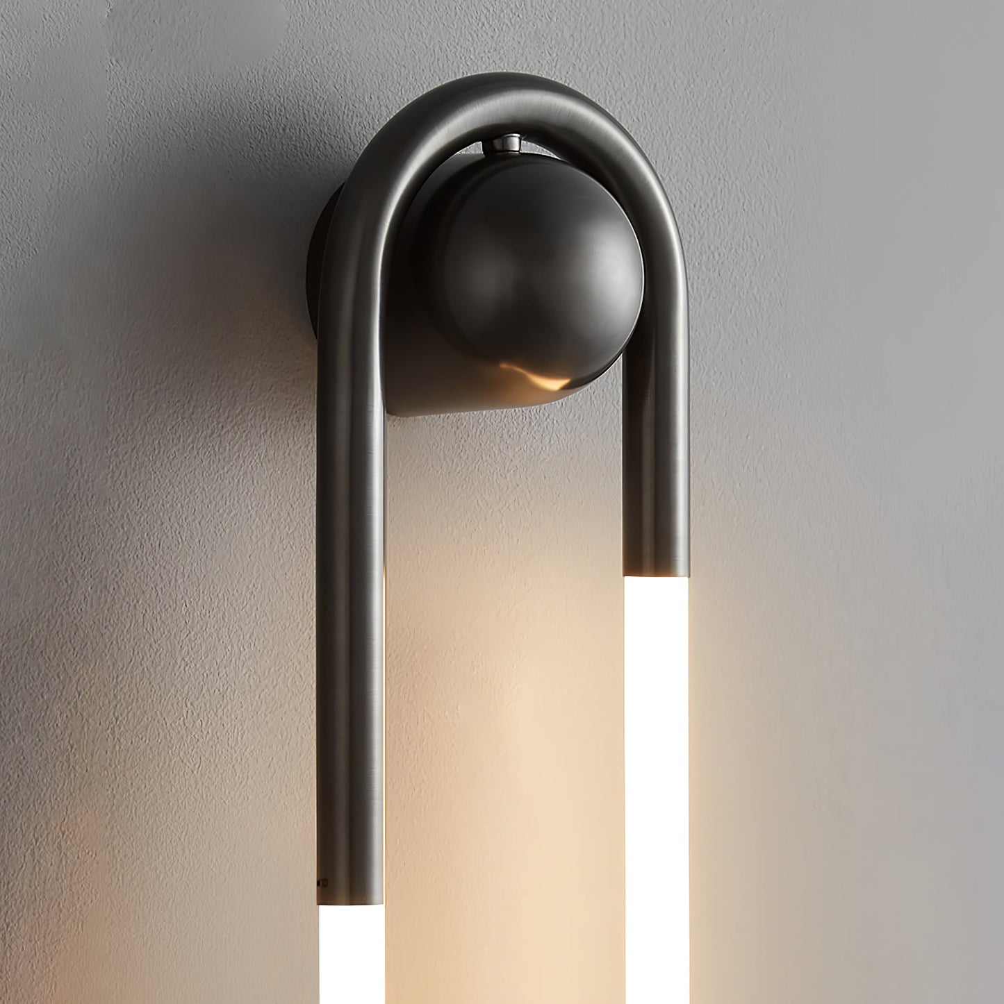 OvalGlow - Minimalistische Wandleuchte in Schwarz und Gold