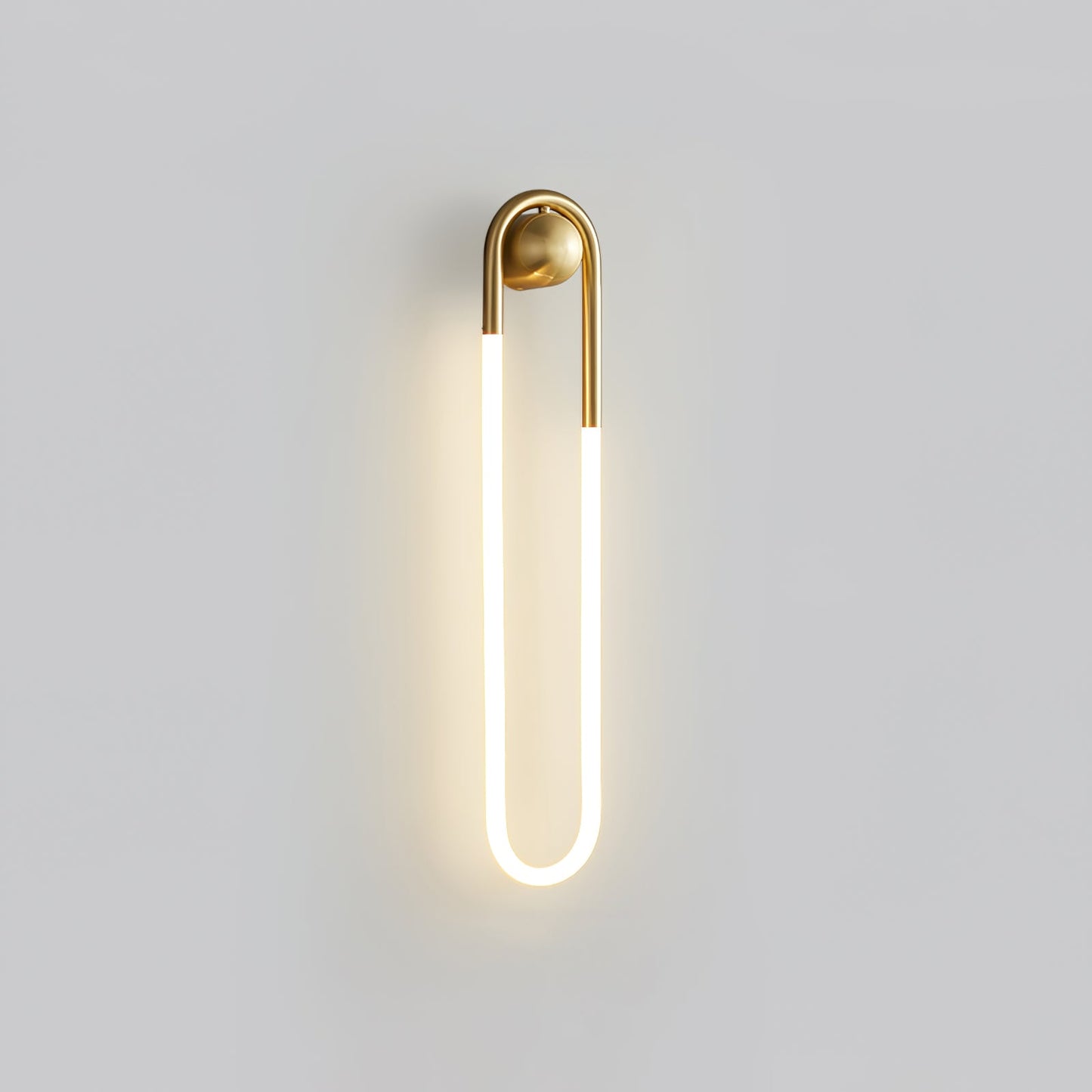 OvalGlow - Minimalistische Wandleuchte in Schwarz und Gold