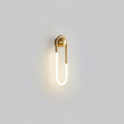OvalGlow - Minimalistische Wandleuchte in Schwarz und Gold