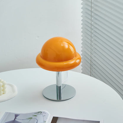 GalaxieGlow - Lampe de table avec finition métallique et thème spatial
