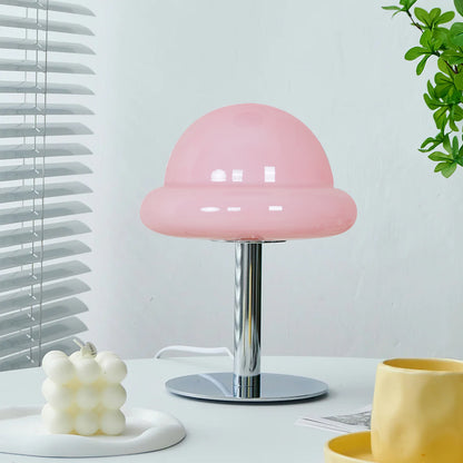 GalaxieGlow - Lampe de table avec finition métallique et thème spatial