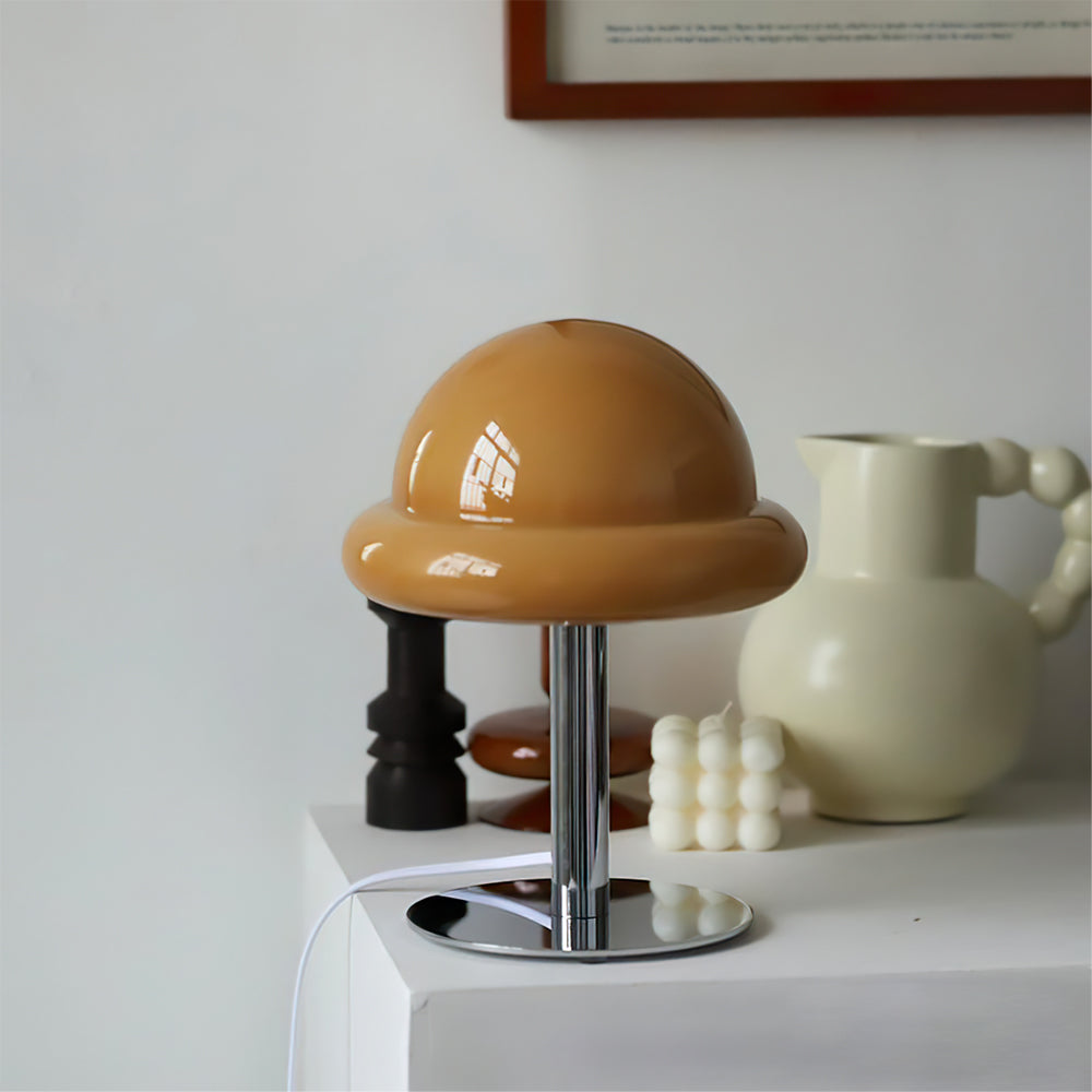 GalaxieGlow - Lampe de table avec finition métallique et thème spatial