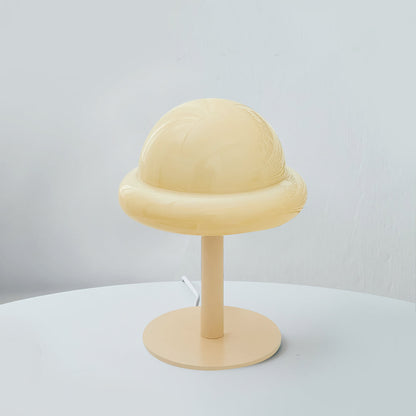 GalaxieGlow - Lampe de table avec finition métallique et thème spatial