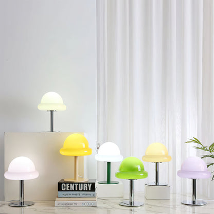 GalaxieGlow - Lampe de table avec finition métallique et thème spatial