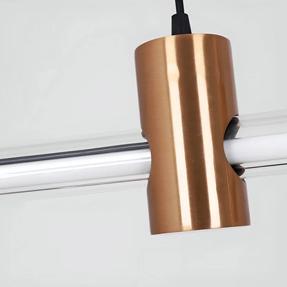 GlowElevate - Stilig lysekrone i gulldesign