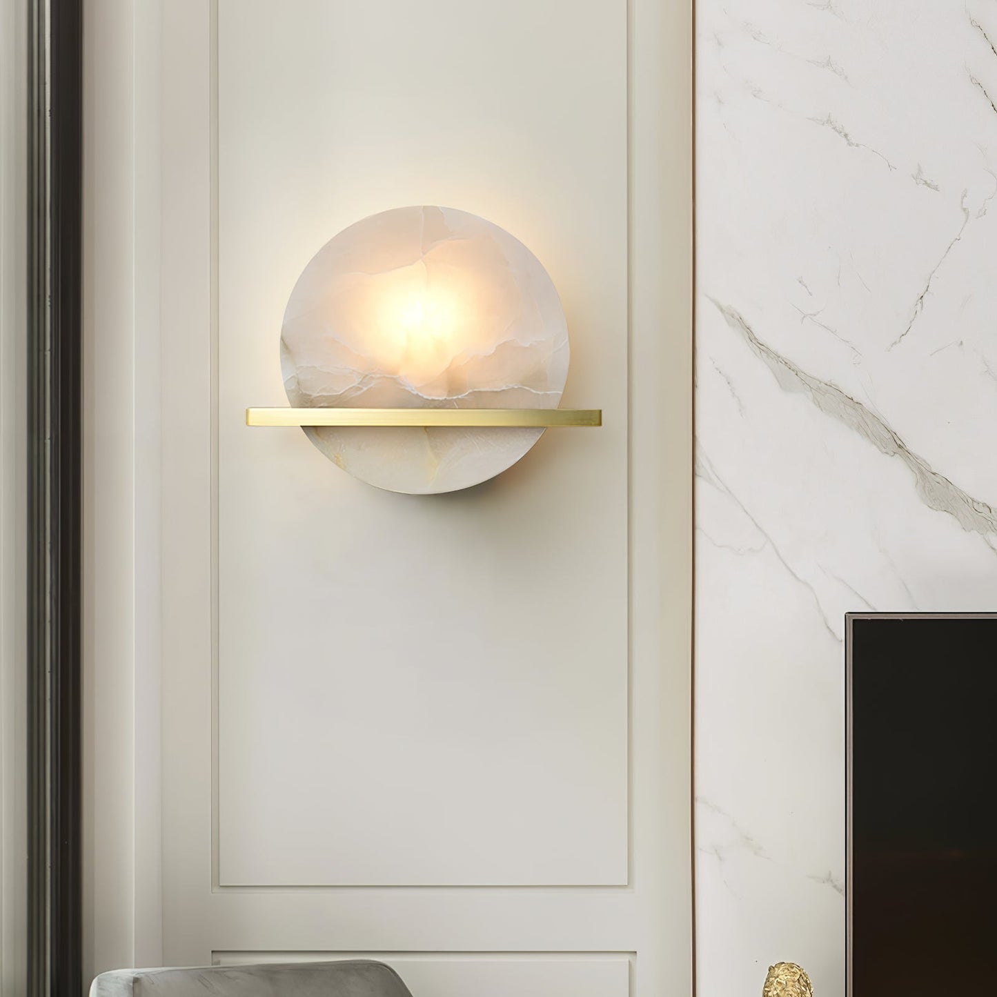 NordicLuxe - Marmor Væglampe