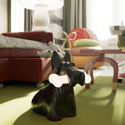 FidoGlow - Bedårende Scottie Hund Bordlampe