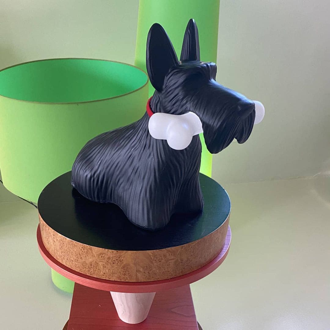 FidoGlow - Bedårende Scottie Hund Bordlampe