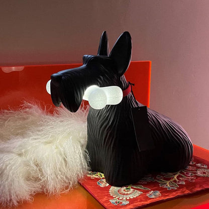 FidoGlow - Bedårende Scottie Hund Bordlampe
