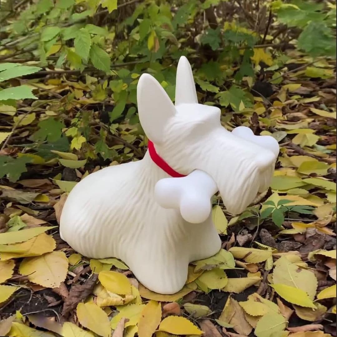 FidoGlow - Bedårende Scottie Hund Bordlampe