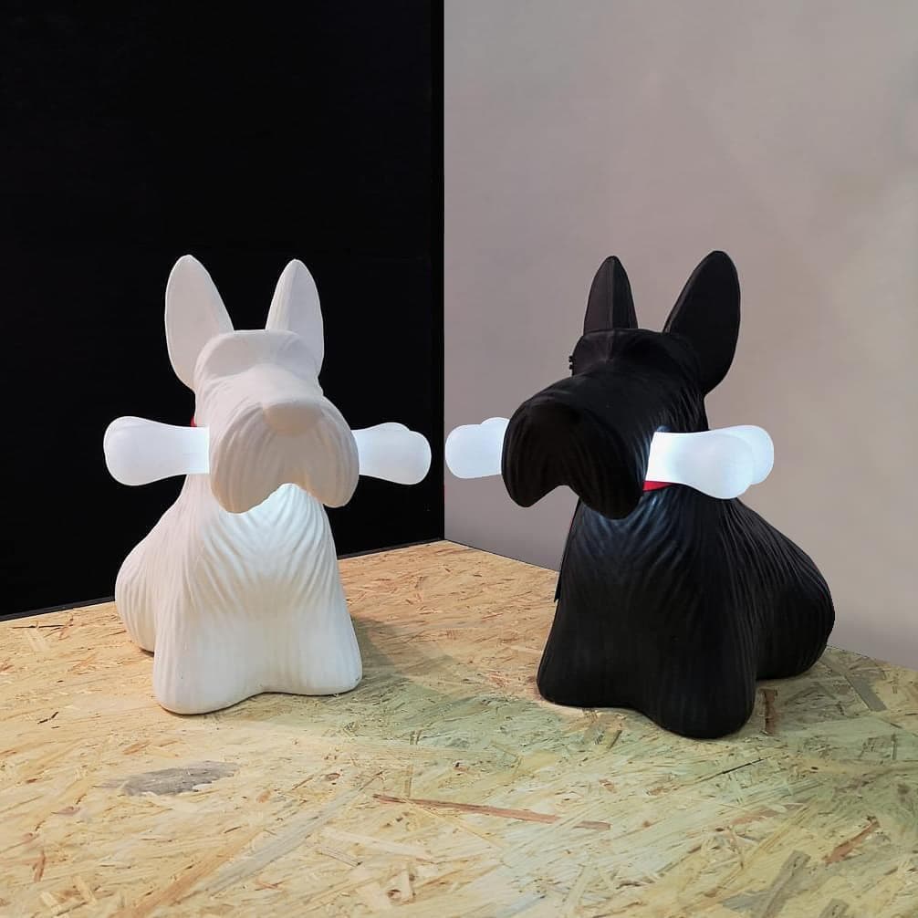 FidoGlow - Bedårende Scottie Hund Bordlampe