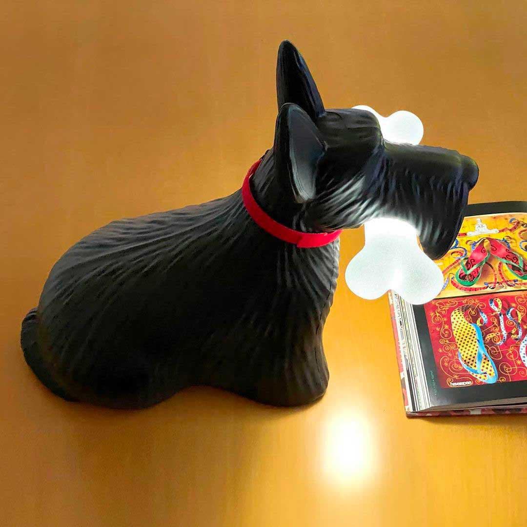 FidoGlow - Bedårende Scottie Hund Bordlampe
