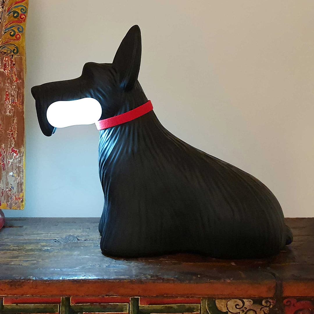 FidoGlow - Bedårende Scottie Hund Bordlampe