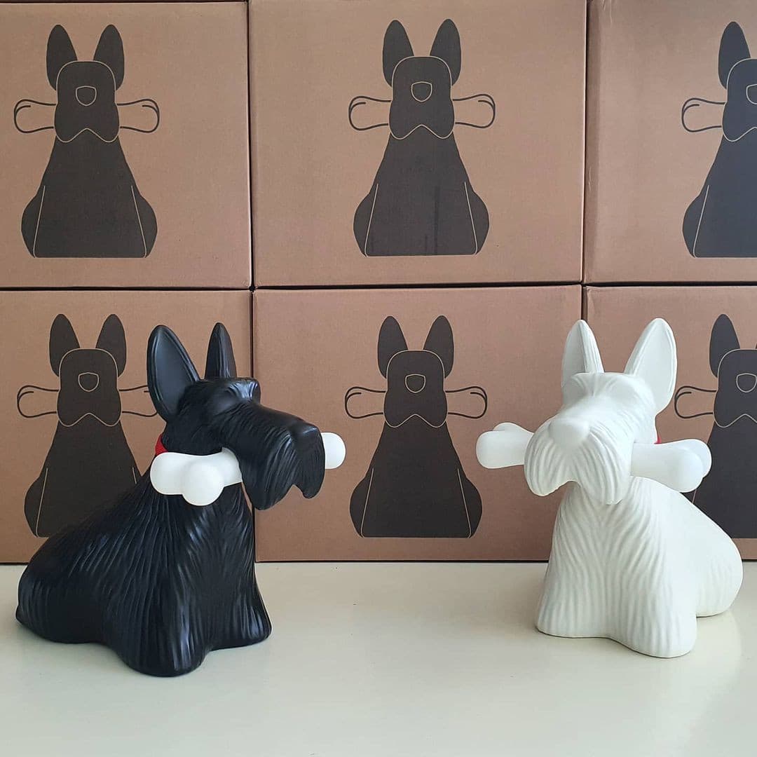 FidoGlow - Bedårende Scottie Hund Bordlampe