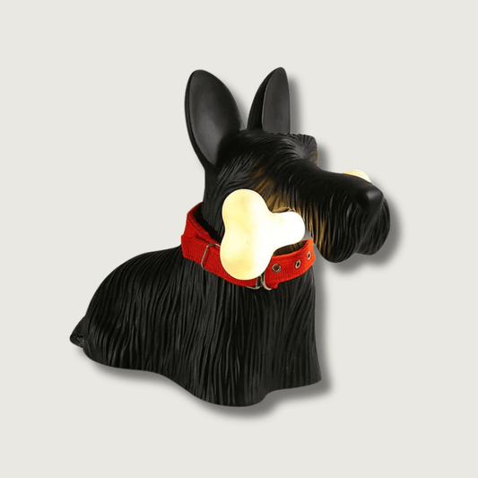FidoGlow - Bedårende Scottie Hund Bordlampe