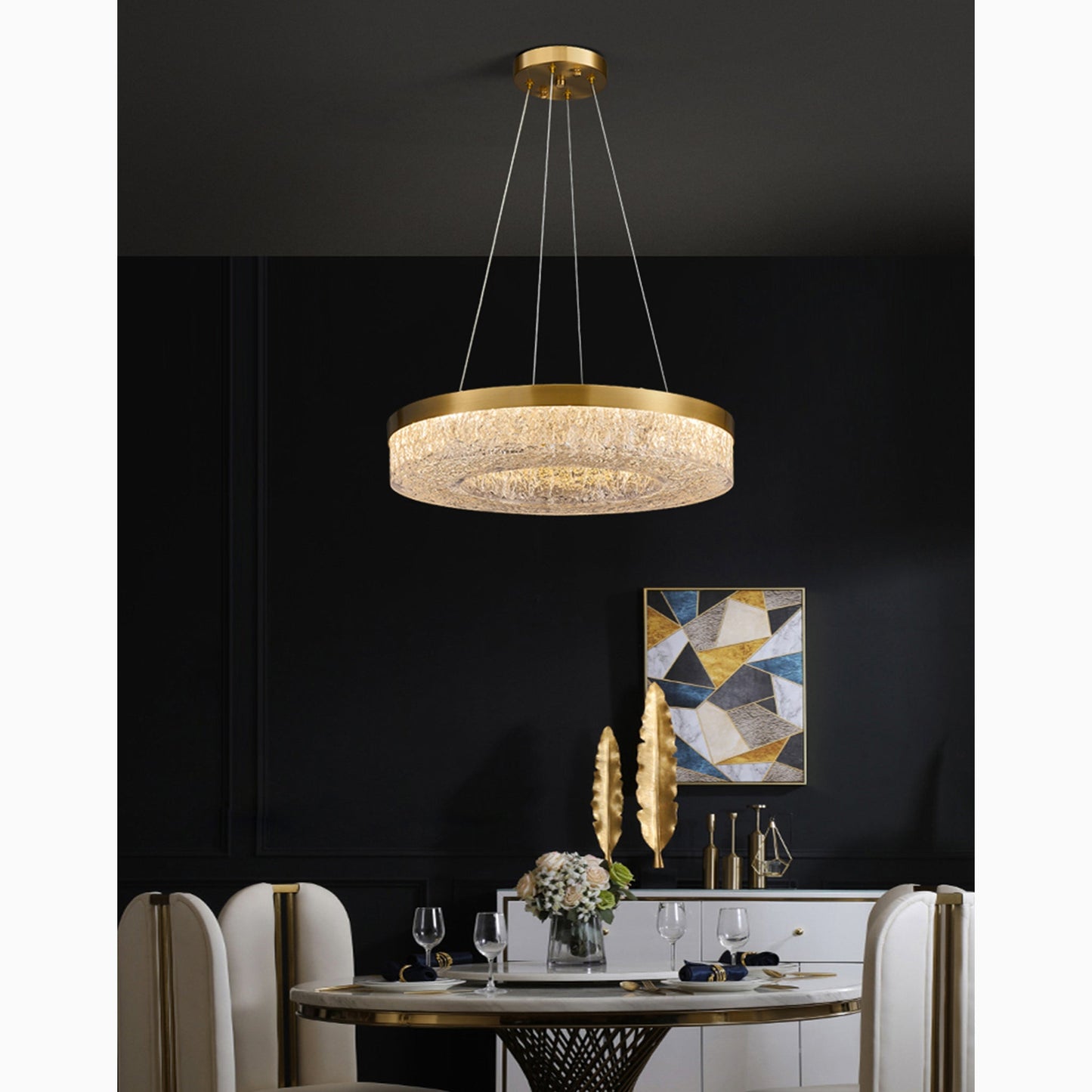 SelvaShine - Stylish Gold LED Pendant Light