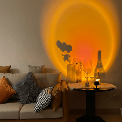 RetroRay - Bordlampe med solnedgangseffekt